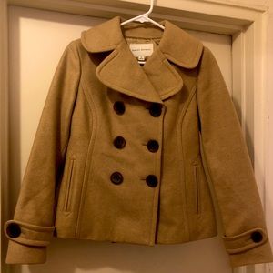 Banana Republic Camel color waist-length peacoat